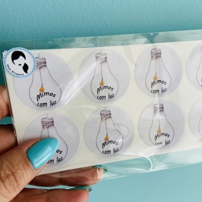 Autocolantes Circulares personalizados com o seu Logotipo | Matte