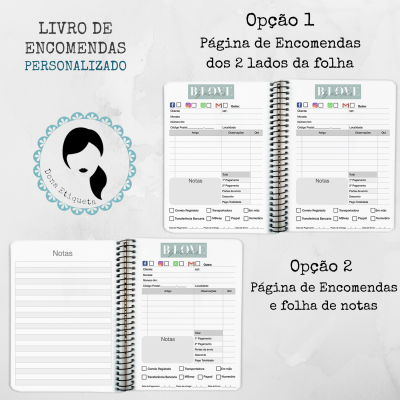 Livro de Encomendas | Artesãos e outros | 50, 100, 150 páginas