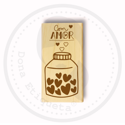 Carimbo | Coleção | Pote Com Amor| Várias Medidas