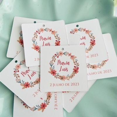 Tags Quadradas | Personalizados | 4 ou 5 cm