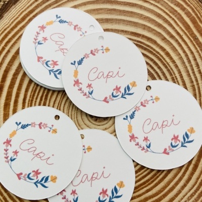 Tags | Circulares |  Personalizados | 4 ou 5 cm