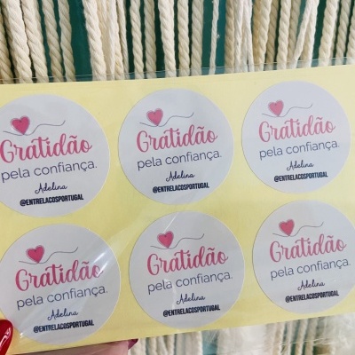 Autocolantes Circulares  | Glossy | Personalizados com o seu logótipo