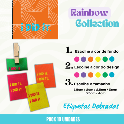 10 Etiquetas | I DID IT | Personaliza tamanhos e cores