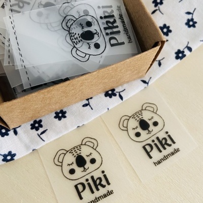 Etiquetas Monocromáticas | Silicone | 2,5 cm largura | Impressas a Preto