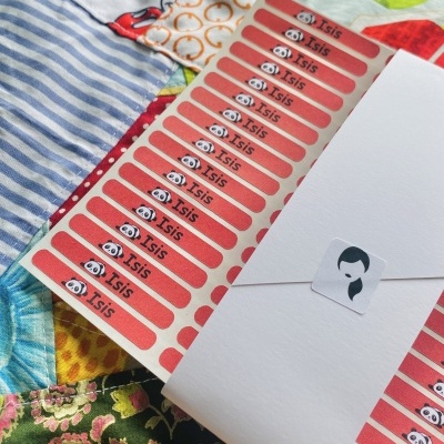 Autocolantes para material escolar