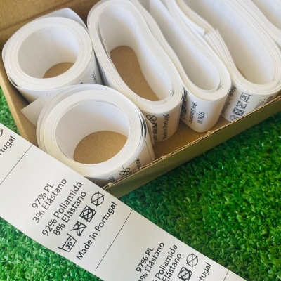 Etiquetas Poliamida | 3 cm Largura | Etiquetas de composição