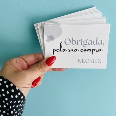 Cartões | Agradecimento | 8,5 x 5,5 cm | Horizontais