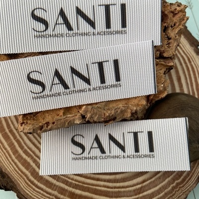 Etiquetas Alta Definição | Gorgurão | 2,5 cm Largura | Planas | Logo Horizontal