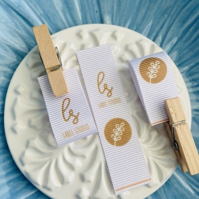 Etiquetas Alta Definição | Gorgurão | 2 cm Largura | Dobradas