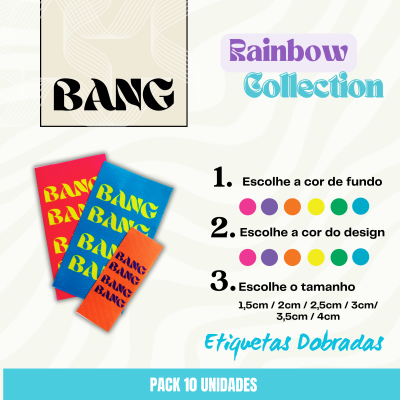 10 Etiquetas | BANG | Personaliza tamanhos e cores