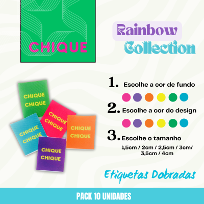 10 Etiquetas | CHIQUE | Personaliza tamanhos e cores