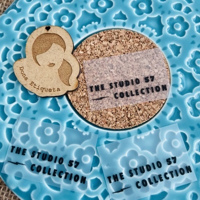 Etiquetas Monocromáticas | Silicone | 3 cm horizontais | Impressas a Preto