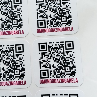 Autocolantes Quadrados | QR code | Vinil | 5 cm