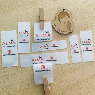 Etiquetas Alta Definição | 8 unidades | Dobradas | Várias Medidas | Etiquetas de Amostra