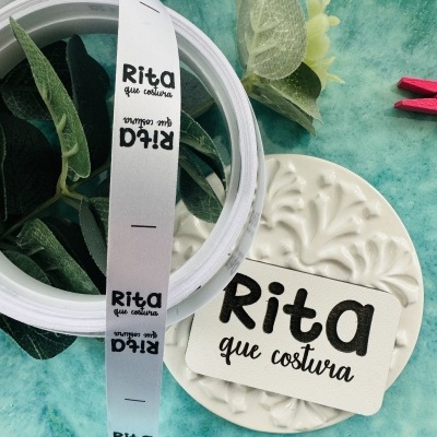 Placa com logotipo | Retangular | Horizontal