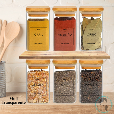 Etiquetas para Frascos | Vinil | Decoração