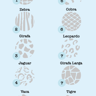 Botões em MDF Animal Prints | Várias Cores