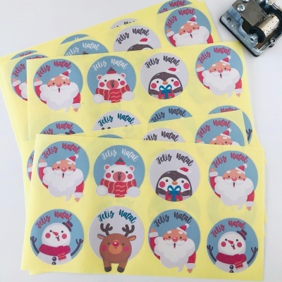 Autocolantes com perfil | Vários designs | Feliz Natal | Glossy