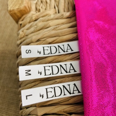 Pack de Etiquetas Seladas | 1 cm largura |  Com LOGOTIPO e TAMANHOS