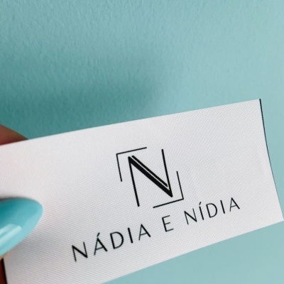 Etiquetas Alta definição | MATTE | 4 cm Largura | Planas | Logo Horizontal