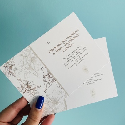 Cartões | Agradecimento 10 x 12,5 cm | Horizontal