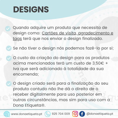 Tags Retangulares | Vertical  | Personalizado