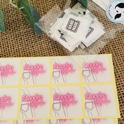 Autocolantes Quadrados | GLOSSY | Personalizados com o seu logótipo