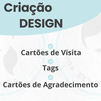 Design | Cartões de Visita, agradecimento e Tags