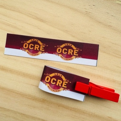 Etiquetas Alta Definição | Glossy | 2 cm largura | Dobradas | Logo vertical