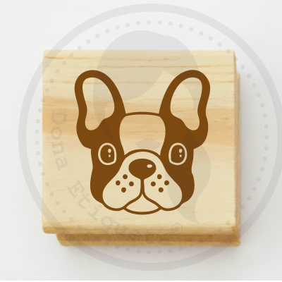 Carimbo | Coleção | Cão Bulldog | Várias Medidas
