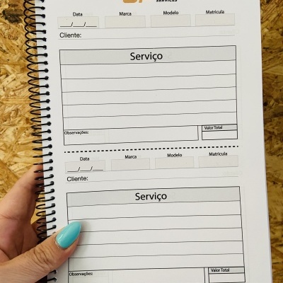 Livro de mecânico  | 50, 100, 150 páginas