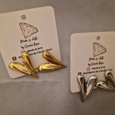 Tags | Brincos | 5 x 6 cm | Personalizado com Logotipo