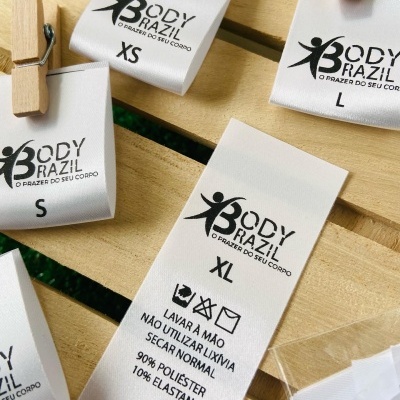 Etiquetas Monocromáticas | 3 cm Largura | Dobradas