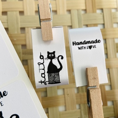 Etiquetas Monocromáticas | 2 cm largura | Dobradas