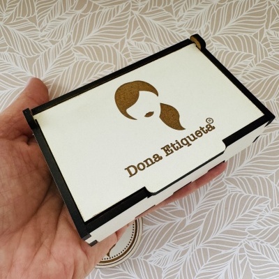Caixa para Etiquetas MDF | Personalize com o seu logo