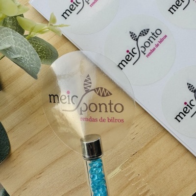 Autocolantes Circulares personalizados | Vinil Transparentes | Várias Medidas