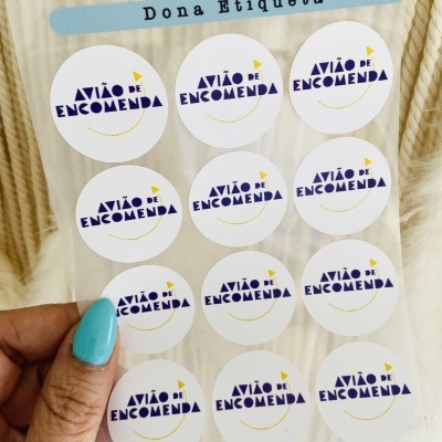 Etiquetas TermoAderentes || Circulares  || Logotipos || MARCAS || 3 cm