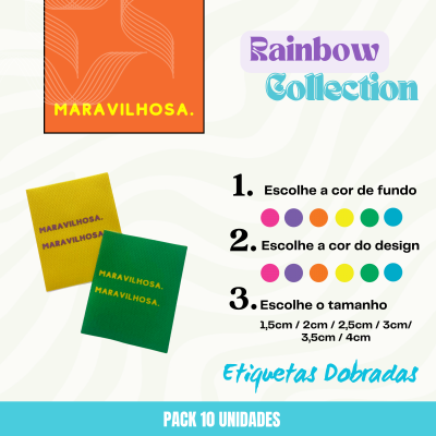 10 Etiquetas | MARAVILHOSA | Personaliza tamanhos e cores
