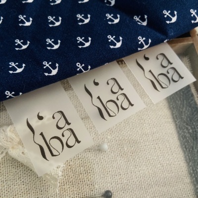 Etiquetas Monocromáticas | Silicone | 2,5 cm largura | Impressas a Preto