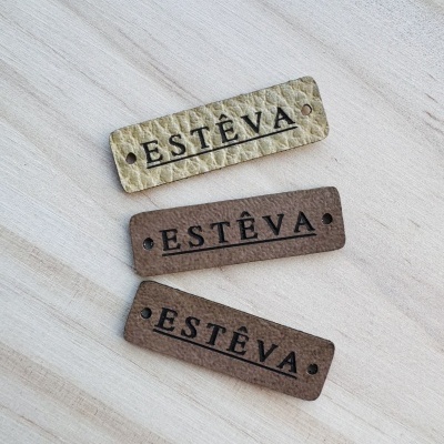 Etiquetas Napa Várias Cores | Planas | Retangulares arredondadas | até 3 cm