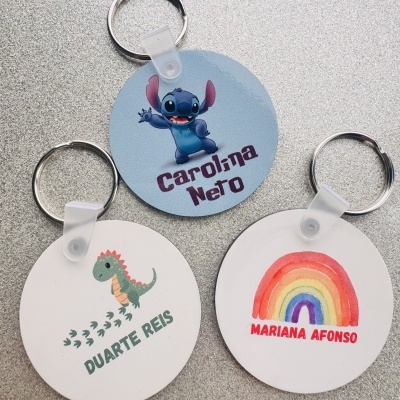 Identificação Mochilas em Porta Chaves | Personalizado