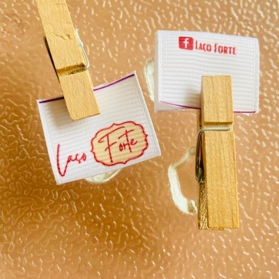 Etiquetas Alta Definição | Gorgurão | 2,5 cm Largura | Dobradas