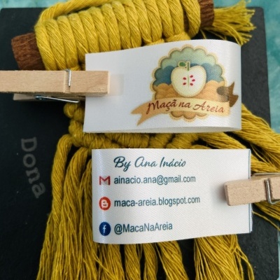 Etiquetas Alta Definição | Glossy | 2,5 cm Largura | Dobradas | Logótipo Vertical