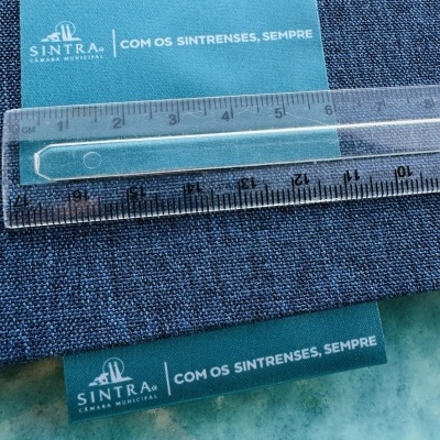 Alta Definição | 6 cm Largura | Dobradas | Logo Vertical | 25 uni. | Glossy