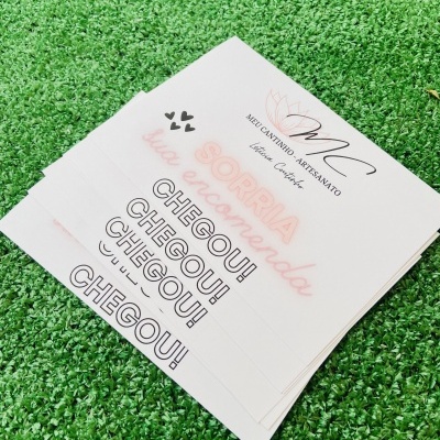 Autocolantes para caixas  | Personalizados | 14 x 10 cm