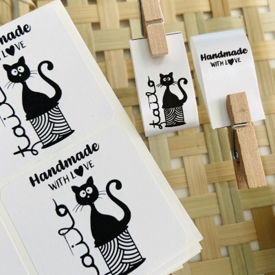 Autocolantes Quadrados |  personalizados com o seu Logotipo | Matte