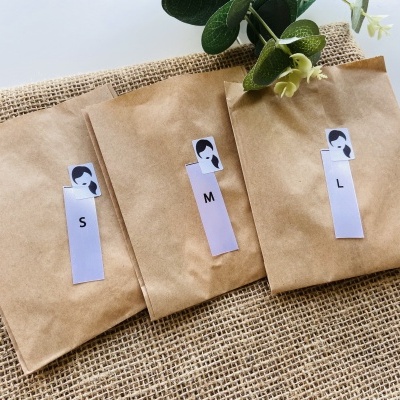 Pack de Etiquetas Monocromáticas | 1,5 cm largura | Dobradas | Tamanhos