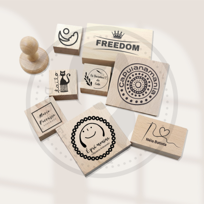 Carimbo | Personalizado | Logos & Designs | Várias Medidas