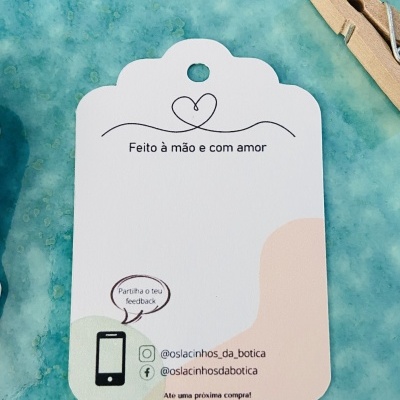 Tags Retangulares | Vertical  | Personalizado