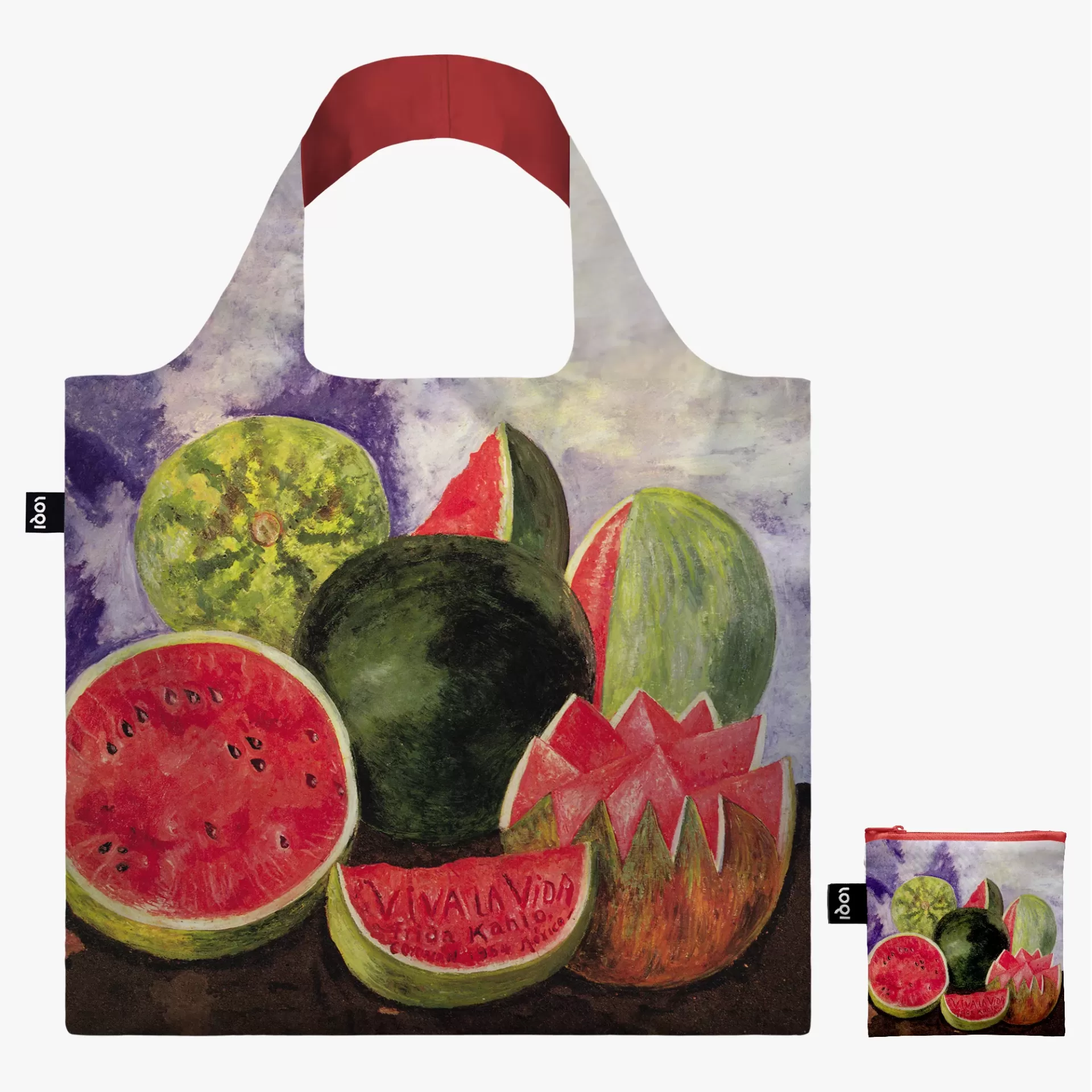 LOQI Saco Frida Kahlo Viva la Vida, Watermelons LOQI Saco Frida Kahlo Viva la Vida, Watermelons